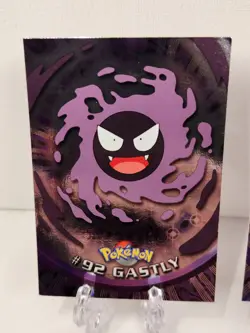 2000 Topps Pokemon HOLO Gastly, Haunter & Gengar SET of 3 - Image 2