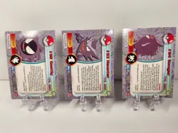 2000 Topps Pokemon HOLO Gastly, Haunter & Gengar SET of 3 - Image 5