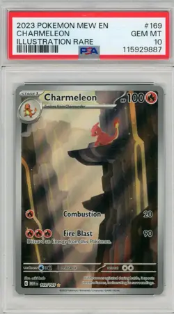 PSA 10 - Charmeleon Illustration Rare #169/165 Pokemon Scarlet & Violet 151 ENG - Image 1