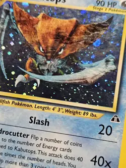 KABUTOPS 🌀SWIRL🌀 - 6/75 - Pokemon - NEO DISCOVERY 1st Edition Holo Rare - LP - Image 5