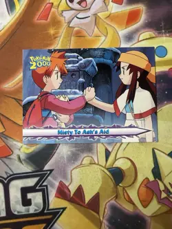 Misty To Ash's Aid #59 - Pokemon Topps Pokemon 2000 Movie Blue Logo NM - Image 1