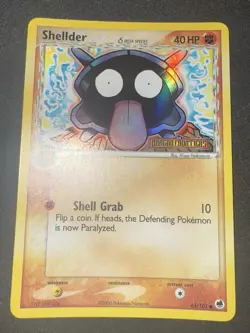 Pokemon Shellder (Delta Species) 63/101 Dragon Frontiers Reverse Holo NM - Image 1
