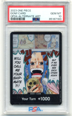 2023 One Piece Kingdoms of Intrigue Don!! Card Alternate Art PSA 10 Gem Mint - Image 5