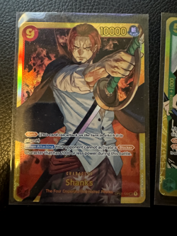 OP01-120 Shanks Secret Gold Special Art SEC Card One Piece Romance Dawn English - Image 1