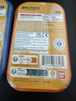 One Piece Tin Pack Set Vol 2 Set of 3 | TS-02 OP-13 | Factory Sealed | Bandai - Image 2
