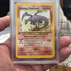 2002 POKEMON NEO DESTINY 1ST ED #107 SHINING CHARIZARD PSA 9 - Image 1