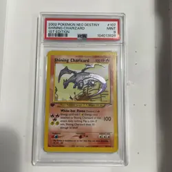 2002 POKEMON NEO DESTINY 1ST ED #107 SHINING CHARIZARD PSA 9 - Image 3