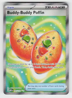 ME01: Mega Evolution #167/132 Buddy-Buddy Poffin - Image 1