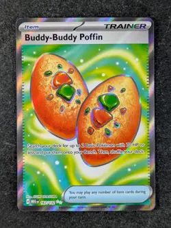 2025 Pokemon BUDDY-BUDDY POFFIN #167/132 Mega Evolution Ultra Rare English - Image 1