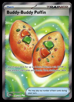 BUDDY-BUDDY POFFIN 167/132 ULTRA RARE MEGA EVOLUTION POKEMON - Image 1