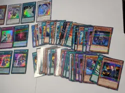 Yugioh 90 Cards Korean Bulk Lot Unsearched Mixed Set Rarities Holographics Foils - Image 3