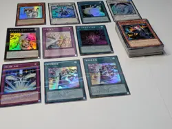 Yugioh 90 Cards Korean Bulk Lot Unsearched Mixed Set Rarities Holographics Foils - Image 5