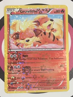 Growlithe RC4/RC25 Reverse Holo Pokemon Card 2013 Legendary Treasures LP/NM - Image 3