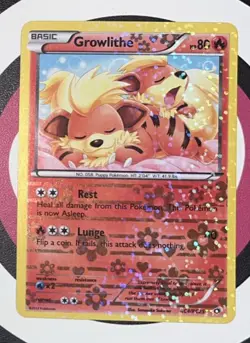 Growlithe RC4/RC25 Reverse Holo Pokemon Card 2013 Legendary Treasures LP/NM - Image 5