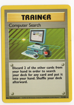 Computer Search 71/102 Base Set Pokemon Card - Image 1