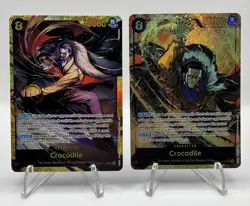 One Piece CCG Crocodile 2x Card Set - OP14-120 SEC + Alt Art SEC - English MINT - Image 1