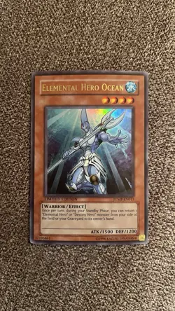 Yugioh Card TCG JUMP-EN013 Elemental Hero Ocean Ultra Rare Limited Edition LP - Image 1