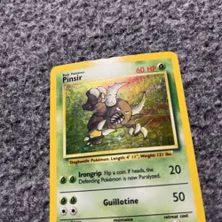 Pokemon TCG Pinsir Holo Unlimited Rare Card 9/64 Jungle Base Set 1999 MP WOTC - Image 2