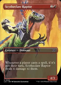 Scytheclaw Raptor BORDERLESS 323 The Lost Caverns of Ixalan MTG Magic NM - Image 1