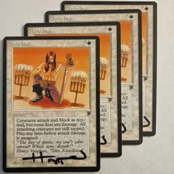 Magic The Gathering - 1x Signed Holy Day (mtg) Legends - 4 avail - Image 1