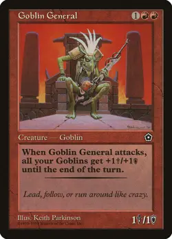 MTG - Goblin General - Portal Second Age - Rare - NM (See Desc) - Magic - Image 1
