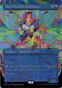 MTG Glen Elendra Archmage (115) | NM Foil | Secret Lair Faerie, Faerie... {SLD} - Image 2