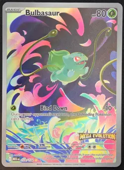 NM Bulbasaur 133/132 Mega Evolutions Stamped Promo 133/132 Pokemon TCG - Image 2