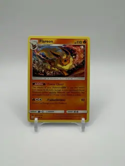 Pokemon TCG Flareon Cosmic Eclipse 25/236 2019 Rare Regular NM - Image 1