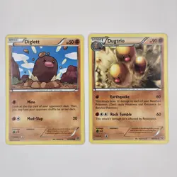 Diglett + Dugtrio 58-59/146 Rare XY LP Pokemon - Image 1