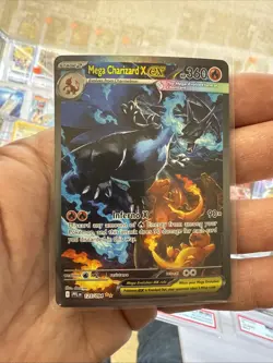 Mega Charizard X EX SIR 125/094 Phantasmal Flames English Pokemon TCG Full Art - Image 4