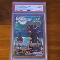 Pokemon Umbreon VMAX Alternate Art Secret Rare Evolving Skies PSA 10 Holo - Image 1