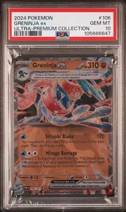 2024 Pokemon Ultra-Premium Collection #106 Greninja ex PSA 10 Gem Mint - Image 1