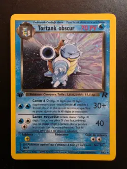 1st Edition Dark Blastoise 3/82 *FRENCH* Holo (Tortank Obscur) Pokemon - Image 1