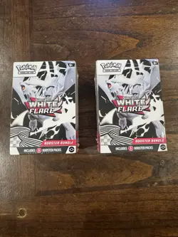 Pokemon TCG Scarlet & Violet White Flare Booster Bundle New Sealed (SET OF 2) - Image 1