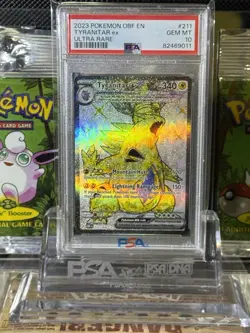 2023 POKEMON S&V OBSIDIAN FLAMES ULTRA RARE TYRANITAR ex 211/197 PSA 10 GEM MT - Image 5