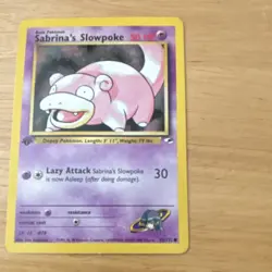 Pokemon TCG Sabrina's Slowpoke Gym Heroes 95/132 1st Edition Basic 50 HP Regular - Image 1