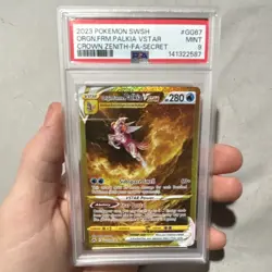 Pokemon Origin Forme Palkia VSTAR Secret Rare Holo GG67/GG70 Crown Zenith PSA 9 - Image 1