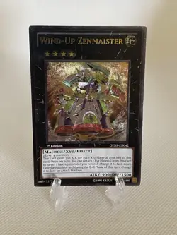 Yu-Gi-Oh Wind-Up Zenmaister GENF-EN041 1st Edition Ultimate Rare Light Play - Image 1