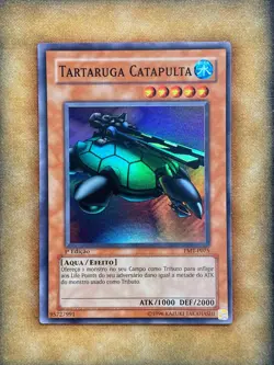 Yugioh Catapult Turtle MRD-075 Super Rare 1st Ed PORTUGUESE NM - Image 1