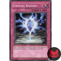 Yugioh Crystal Raigeki FOTB-EN048 Common NM - Image 1