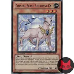 Yugioh Crystal Beast Amethyst Cat RYMP-EN041 Super Rare 1st Edition NM - Image 1