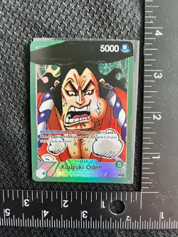 Kouzuki Oden One Piece Card Proxy Leader Alt Art Full Art Foil English - Image 1