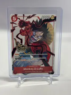 Luffy RARE 3RD ANNIVERSARY PROMO ALT ART ST01-012 ONE PIECE TCG NM - Image 1