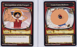 Monkey D. Luffy One Piece The Quest Begins Gum Gum 2005 Vintage set Near Mint - Image 1