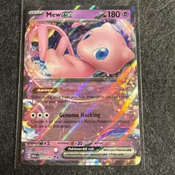 Pokemon Mew EX 151/165 TCG Scarlet & Violet Holo Double Rare Card - Image 1