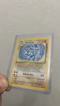 Machamp 8/102 Pokemon Card TCG 1999 1st Edition NM HOLO - Image 2