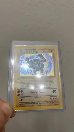Machamp 8/102 Pokemon Card TCG 1999 1st Edition NM HOLO - Image 4