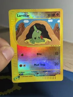 Larvitar 116/165 Reverse Holo Expedition Pokemon Card E-Reader Series HP - Image 3