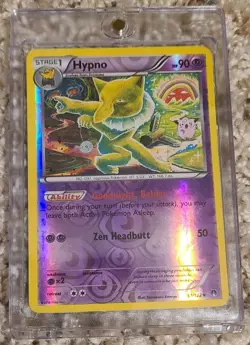 Pokemon TCG Hypno Fossil Holo Card 51/122 Unlimited Rare, Near Mint Condition - Image 1