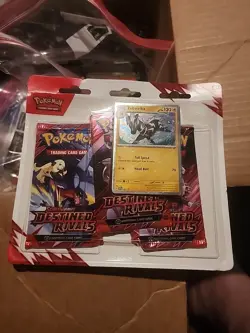 Destined Rivals 3 Pack Blister [KANGASKHAN] 3 BOOSTERS + KANGASKHAN 202 CARD NEW - Image 1
